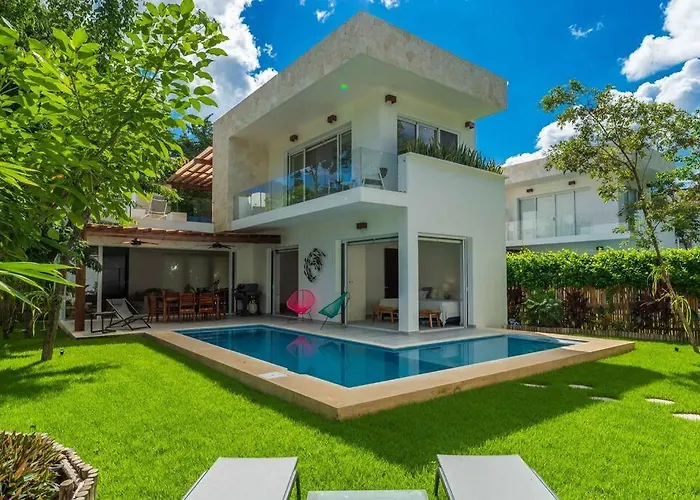 Villa Luxury Private 3bed Villa, Garden, Pool,security Tulum